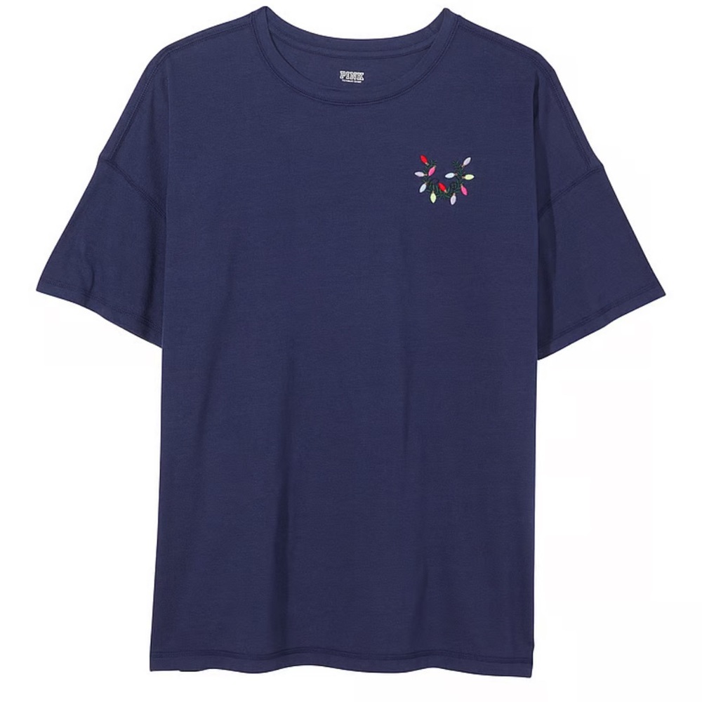 PINK VICTORIA'S SECRET COTTON OVERSIZED SLEEP
SHIRT M